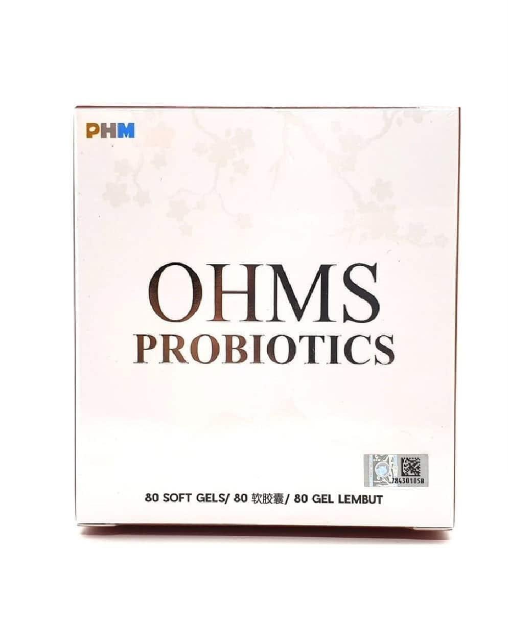 PHM Ohms Probiotics (80 Soft Gels)