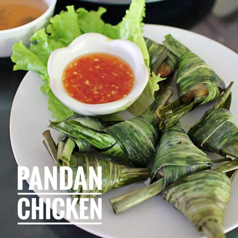 Pandan Chicken Triangle