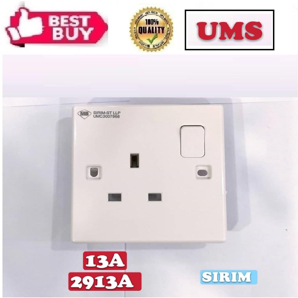 13A Switch Socket (UMS) (SIRIM APPROVED)