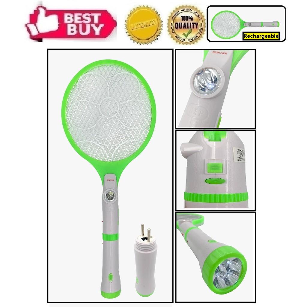 [Rechargeable] Mosquito Racket - (DR-2011) (Green)