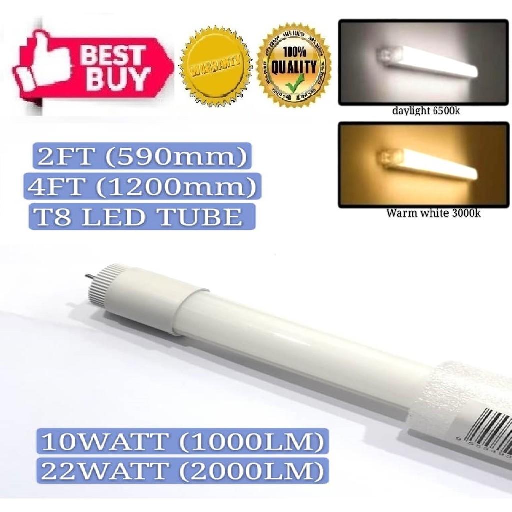 [1ctn/30pcs]  T8 LED TUBE (10w/2ft_590mm) (22w/4ft_1200mm)