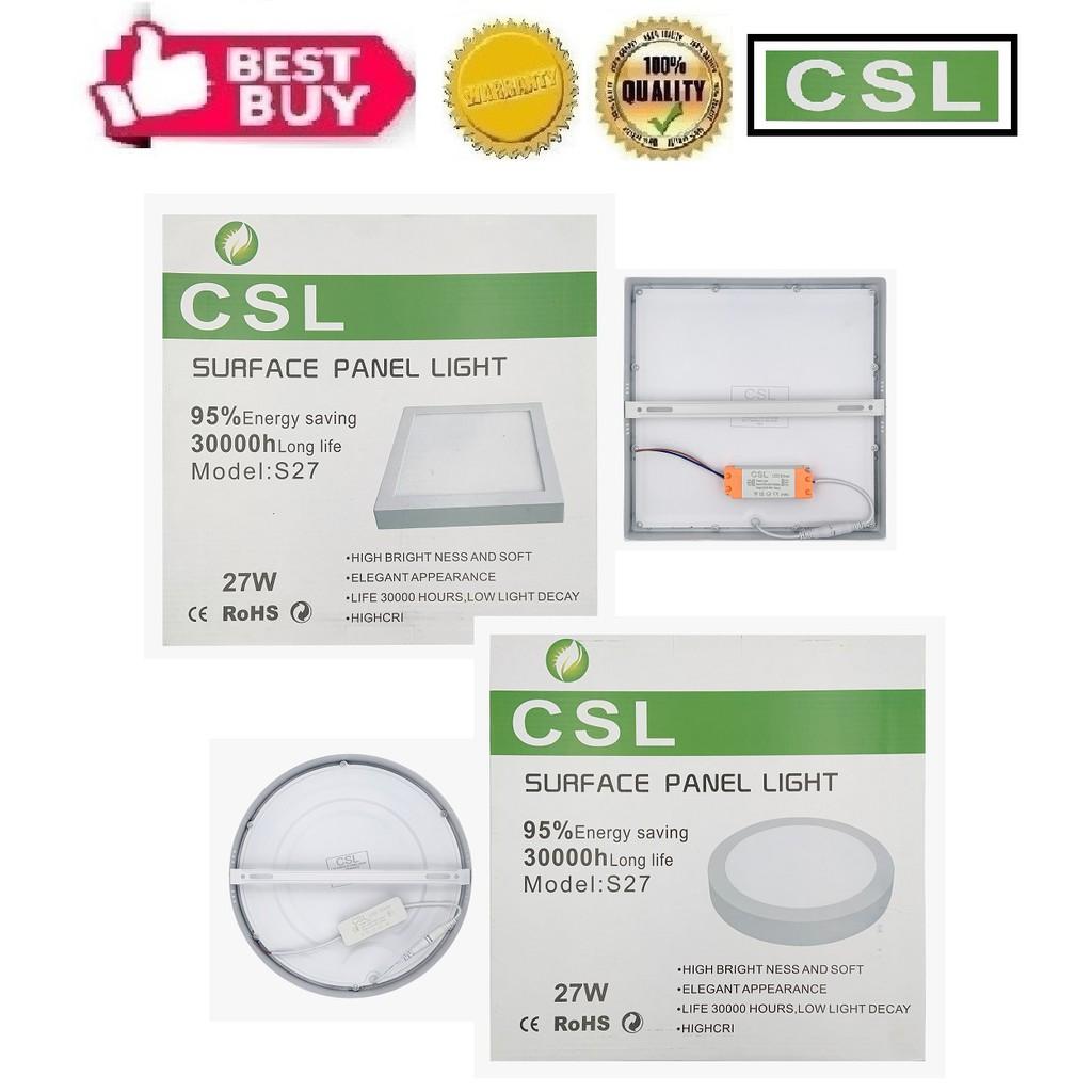 [27W] LED Surface Downlight - (AC85-265V) (11"/280mmx28mm) (Daylight 6500K) (CSL)