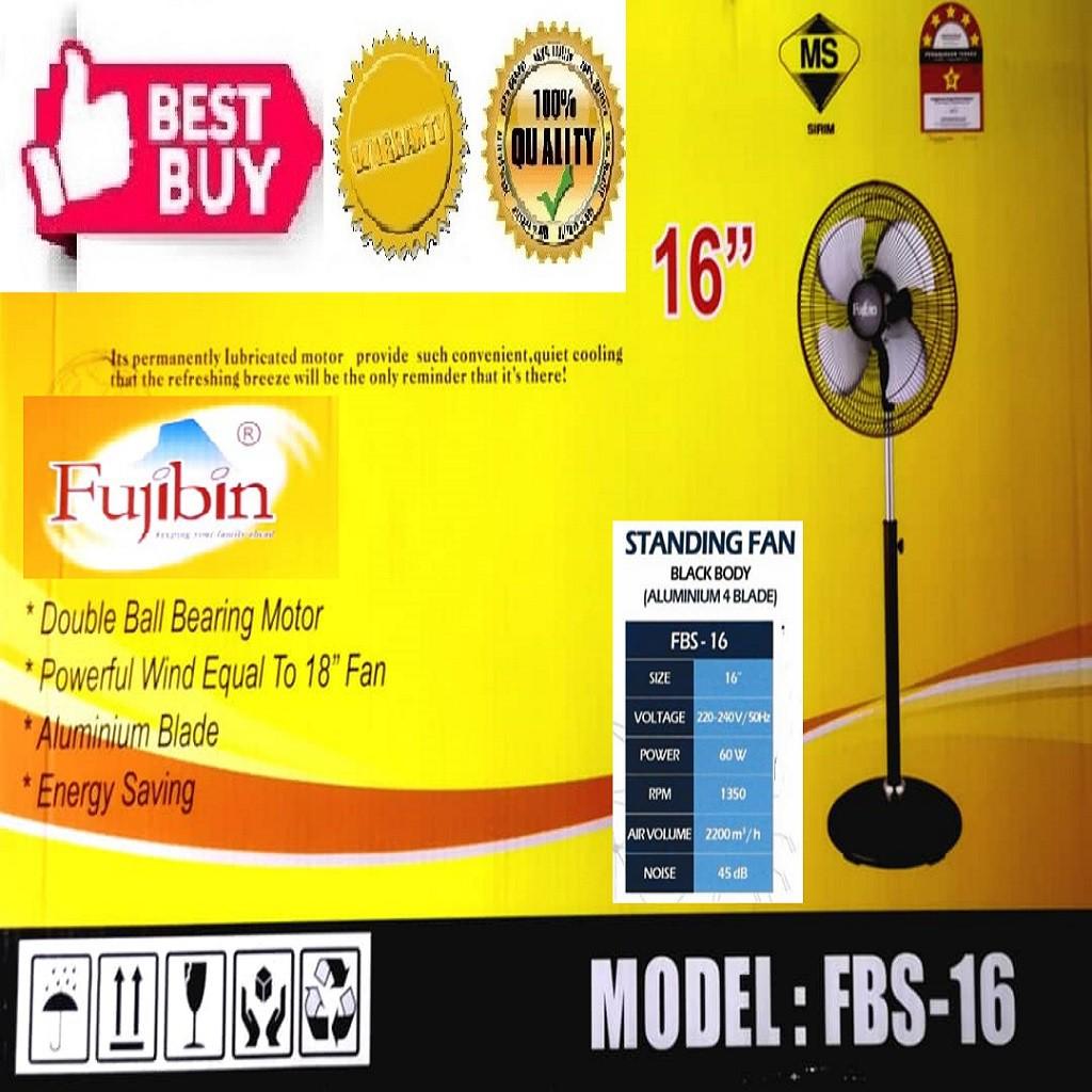 FUJIBIN 16" STAND FAN (BLACK)
