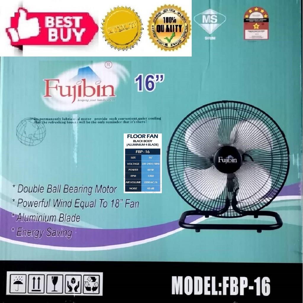 FUJIBIN 16" FLOOR FAN (BLACK)