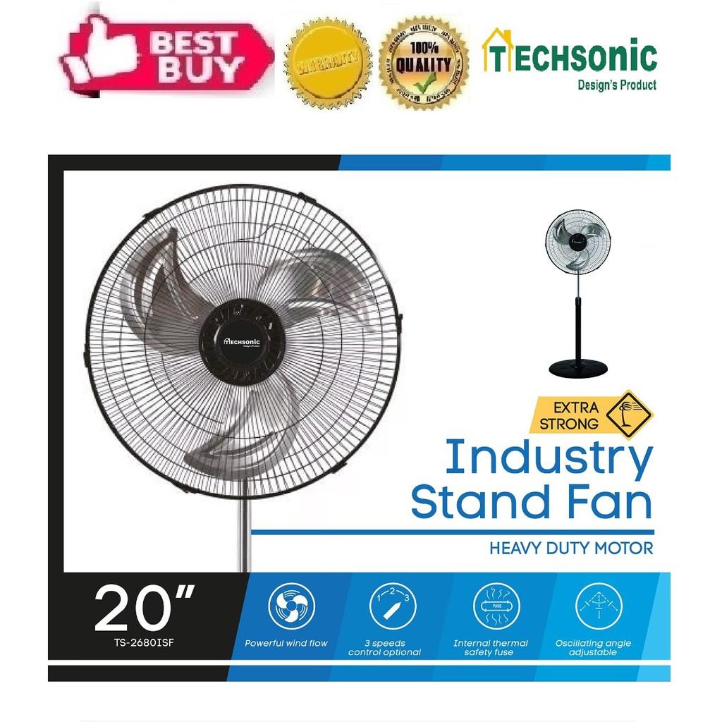 20" Industry Stand Fan (Metal) (Extra Strong) (Techsonic)