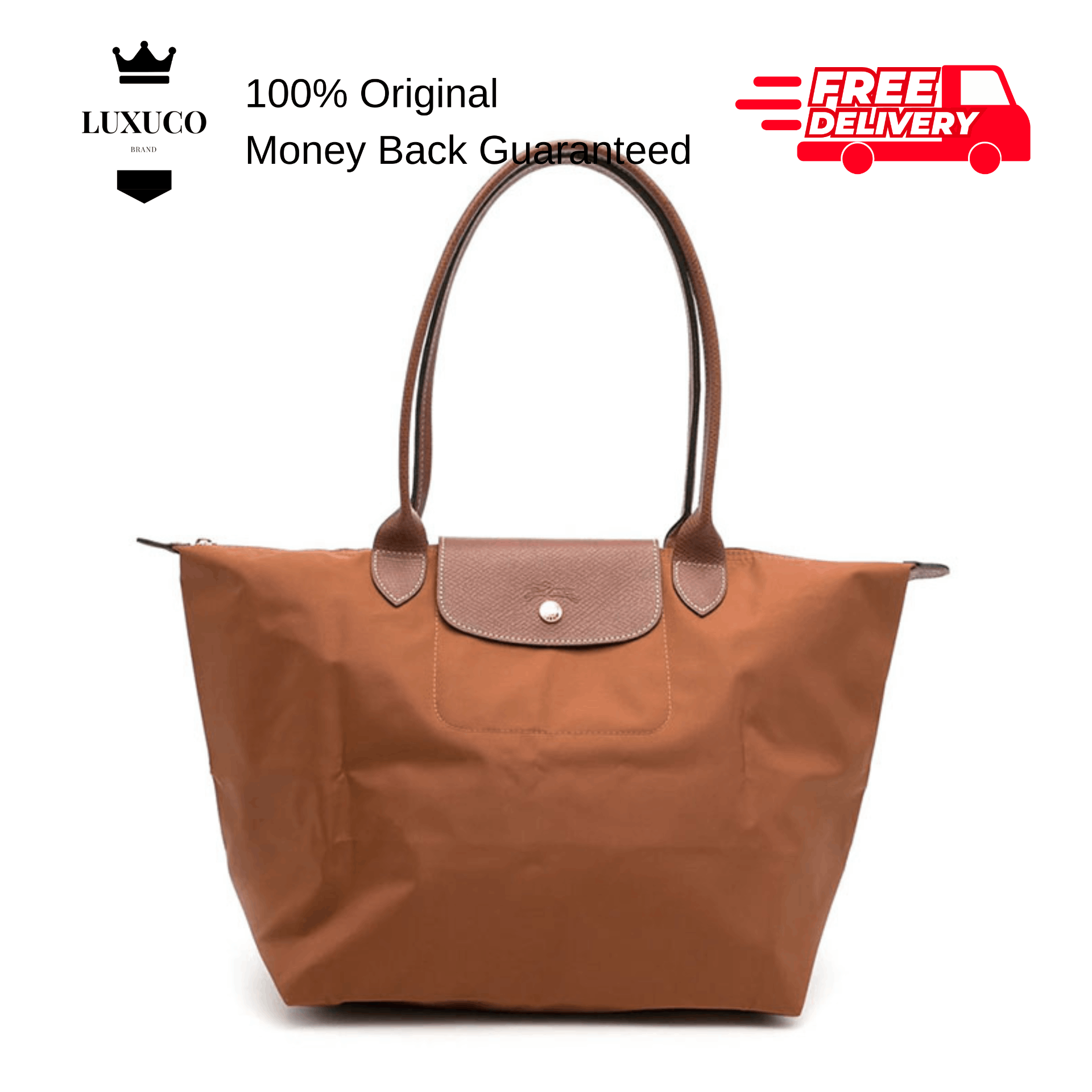 Longchamp Le Pliage Original Shoulder Bag L Tote L1899089504 Cognac