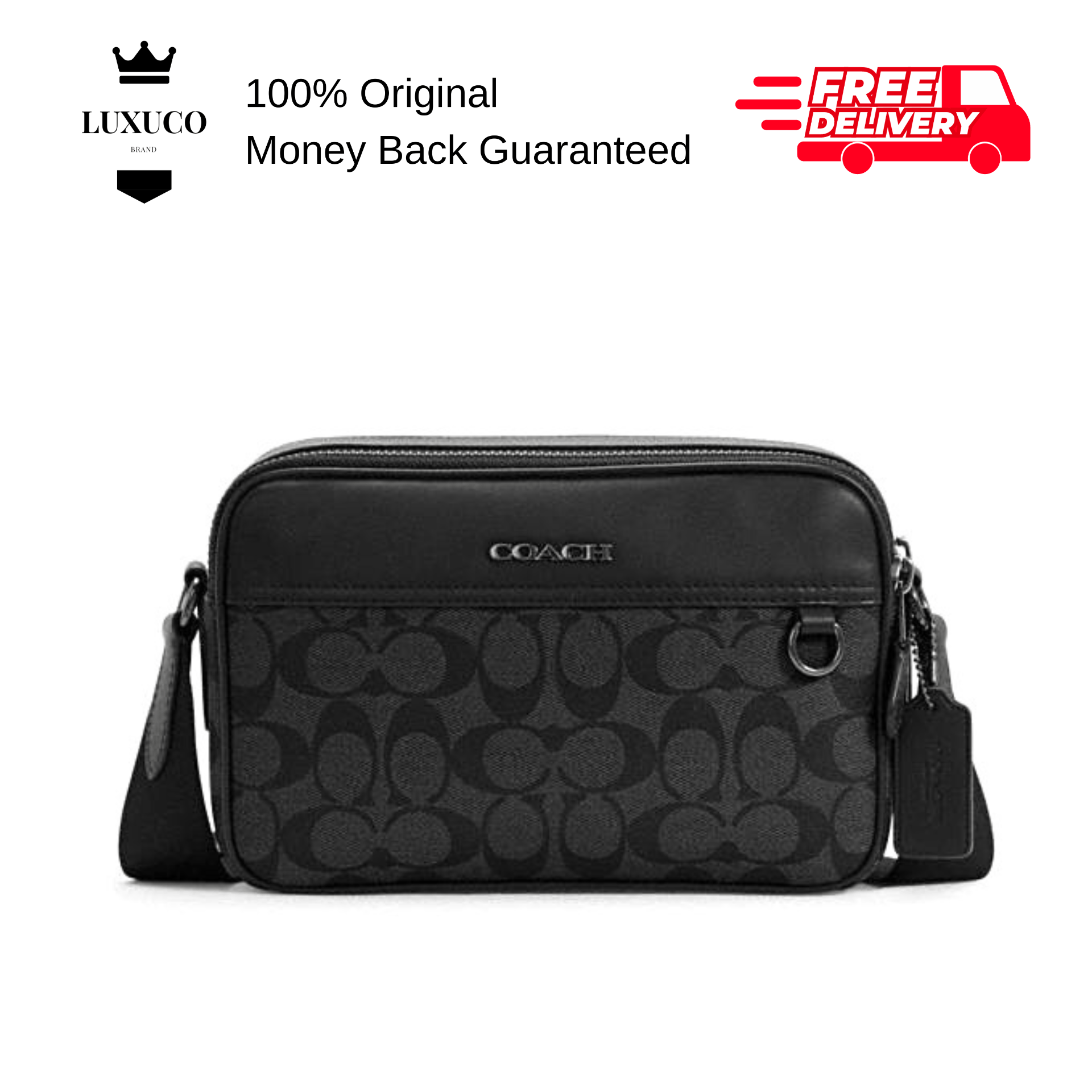 Coach Graham Crossbody In Signature Canvas C4149 Black