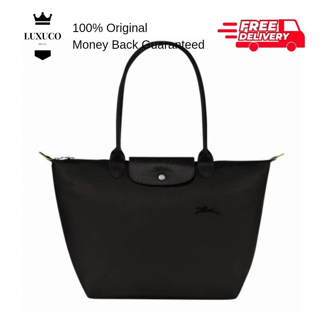 Longchamp Le Pliage Green L Tote Bag Black Recycled Canvas L1899919001