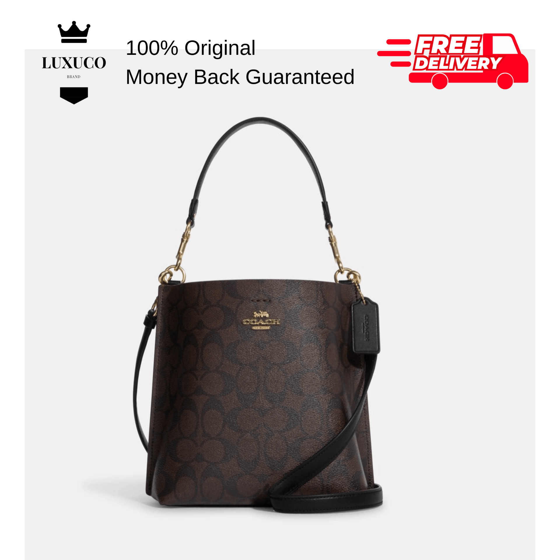 Coach Mollie Bucket Bag 22 In Signature Canvas CA582