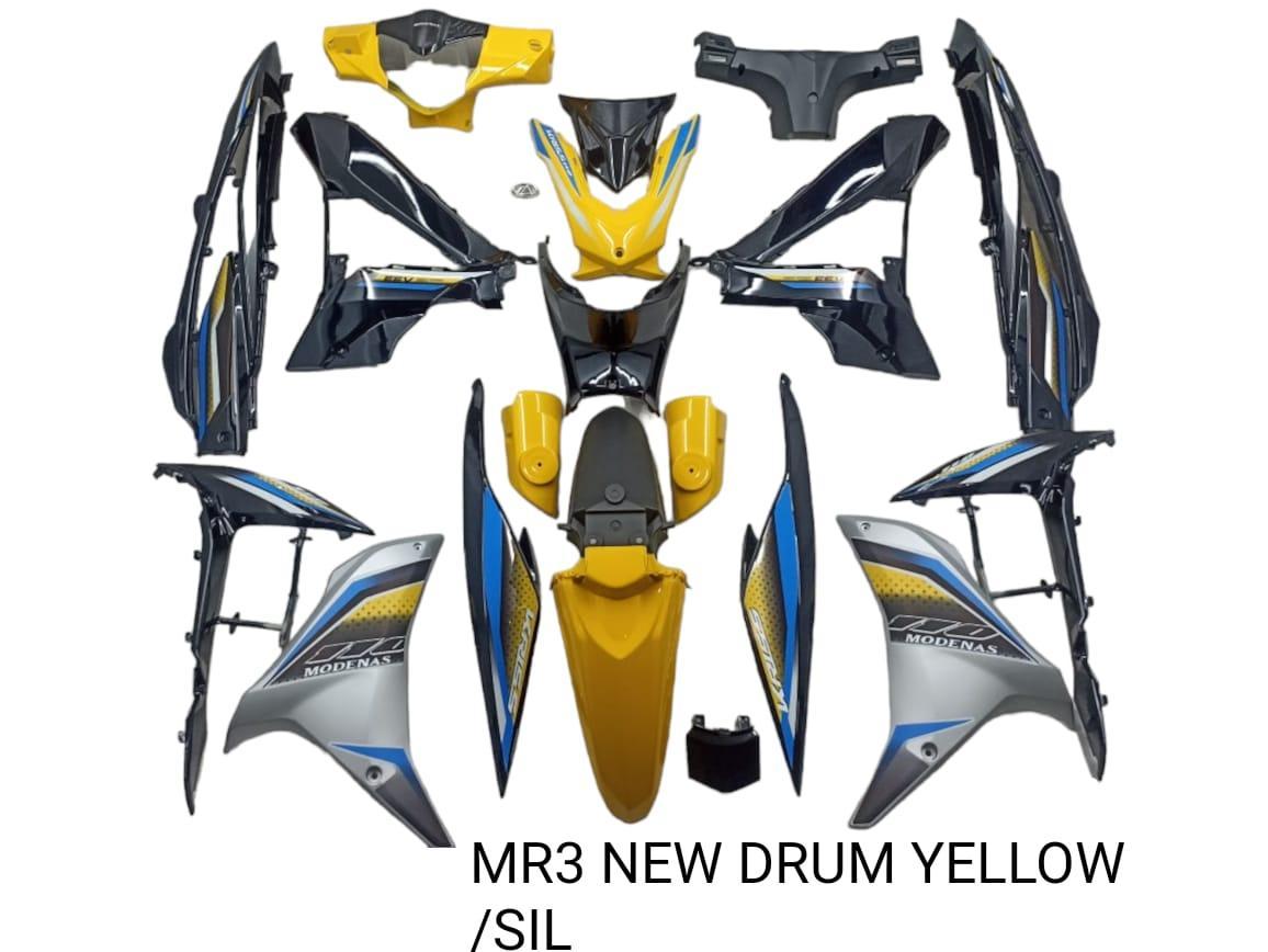 Kriss MR3 New (Drum) Yellow/Black/Silver Body Coverset