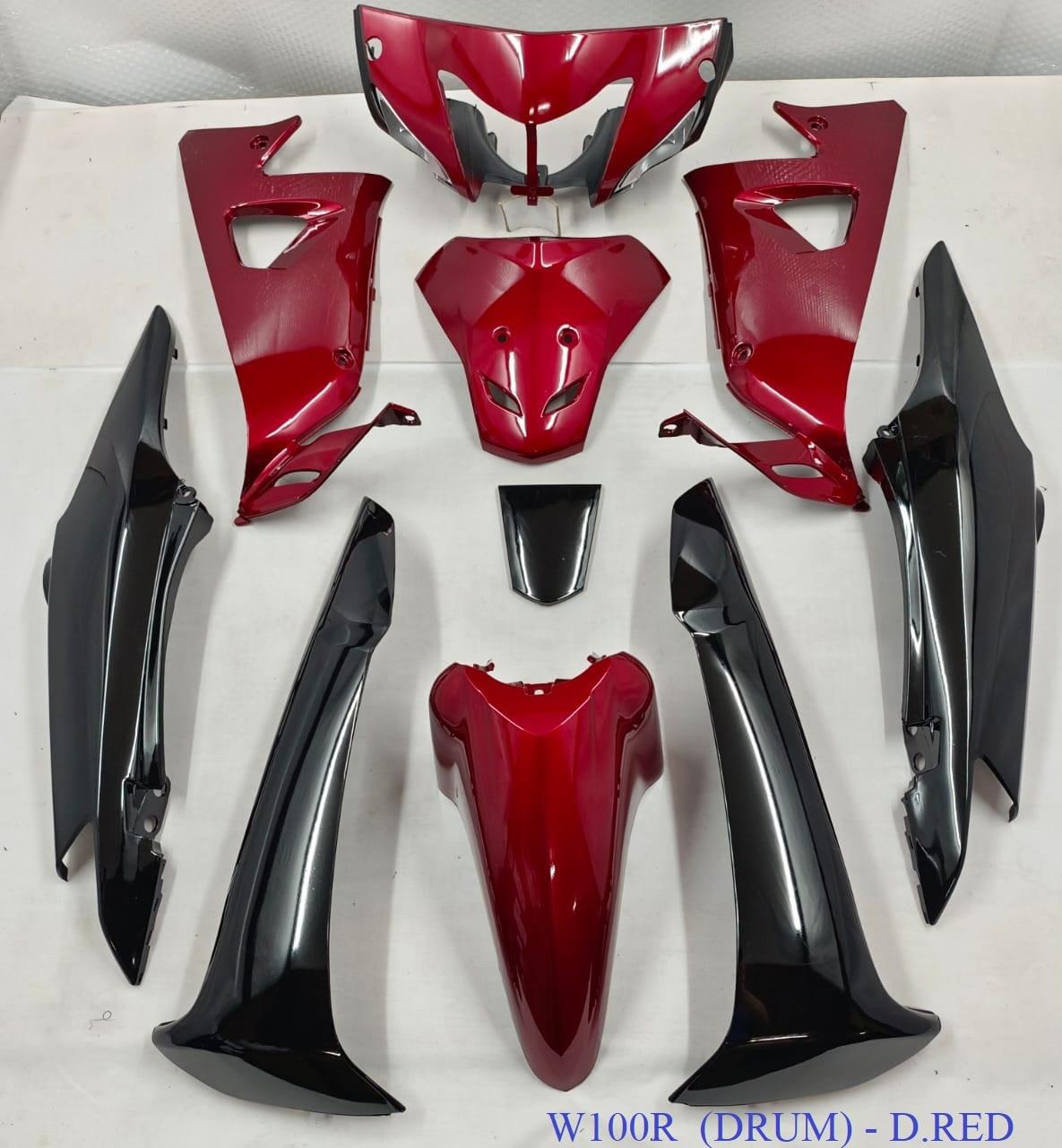 Wave100R Red/Black Body Coverset