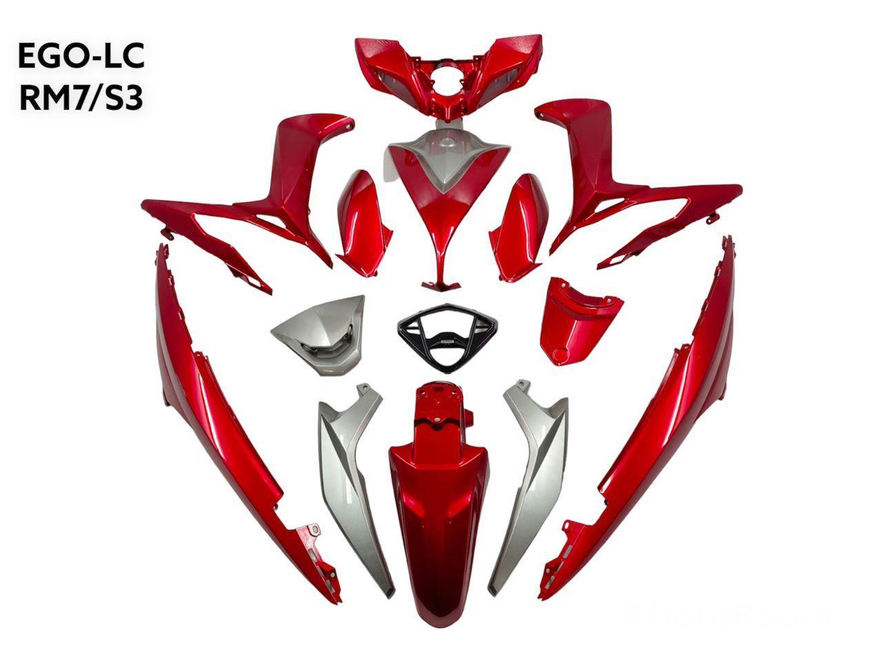 EGO LC Red/Silver Body Coverset