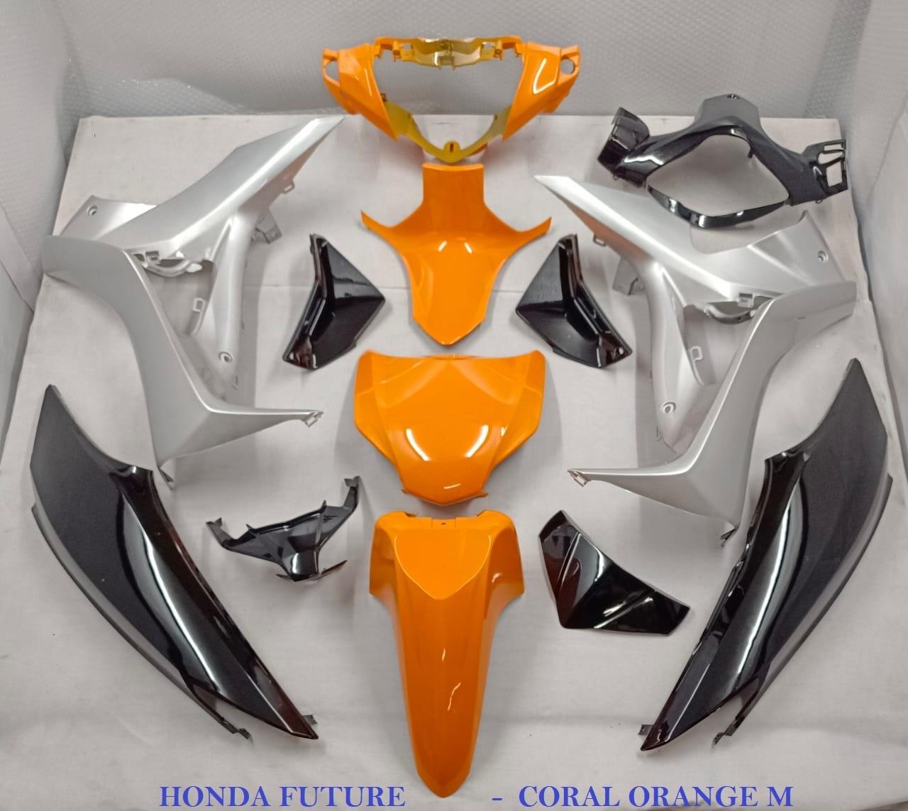 Future125 Orange/Black/Silver Body Coverset