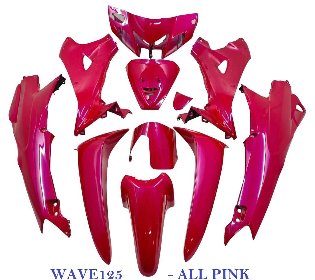 Wave125 Pink Body Coverset