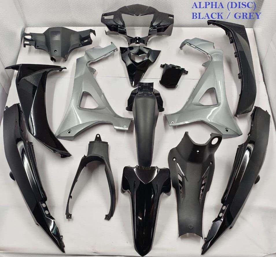 Wave Alpha (Disc) Black/Grey Body Coverset