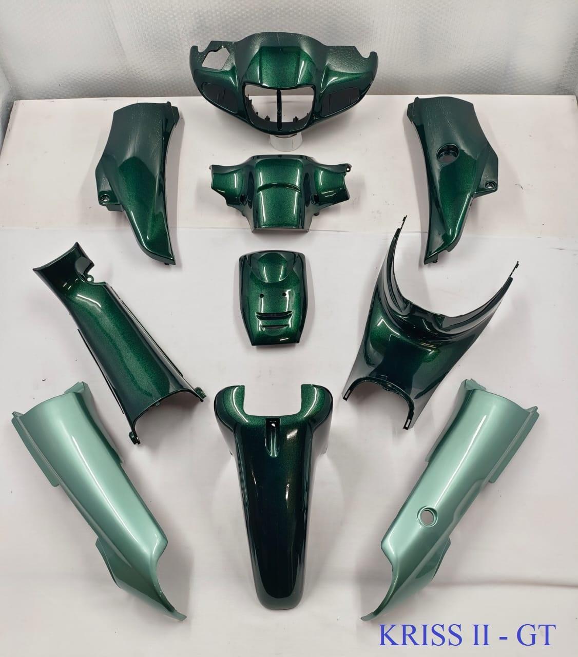 Kriss2 Dark Green/Light Green Body Coverset