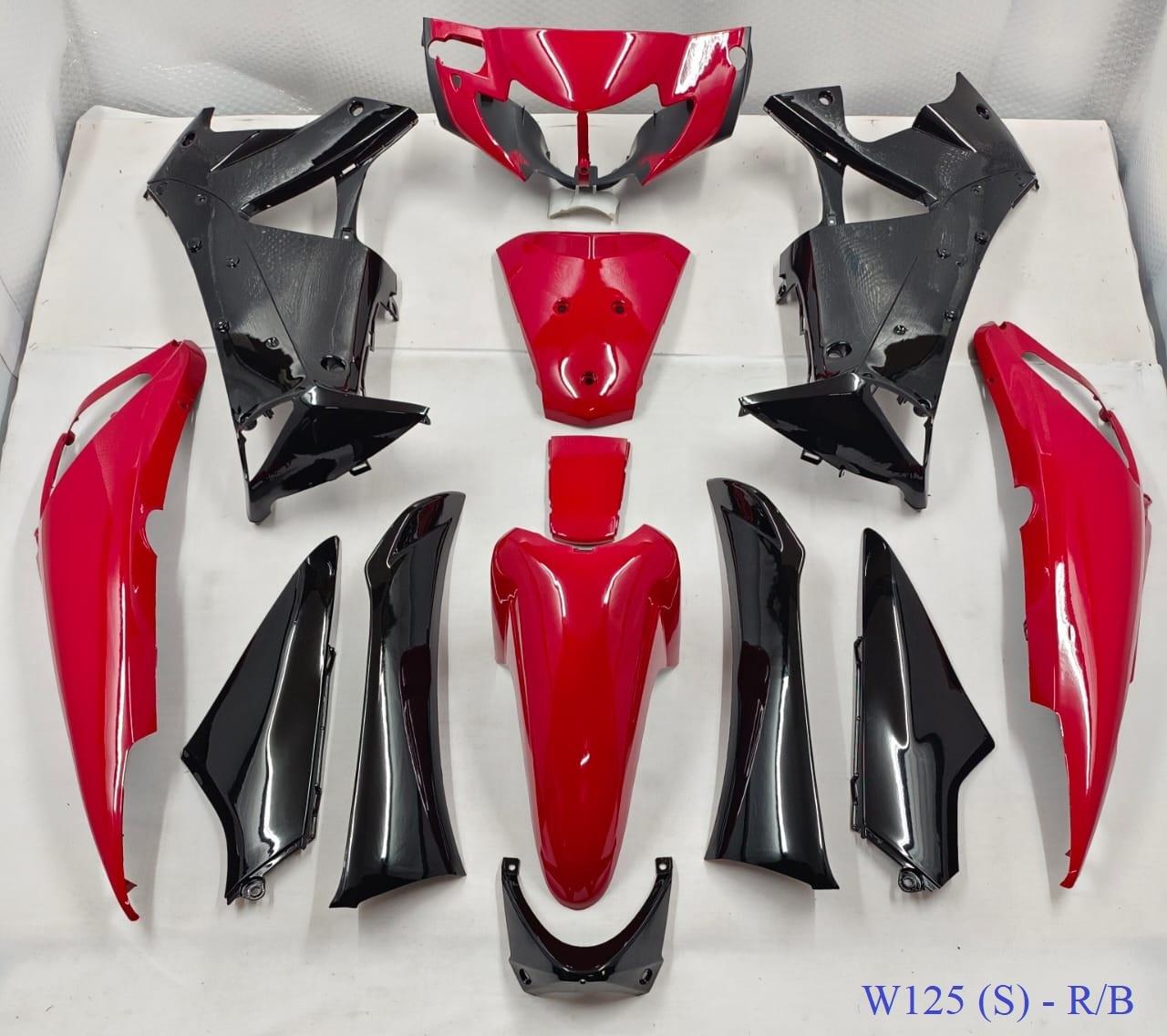 Wave125S Red/Black Body Coverset