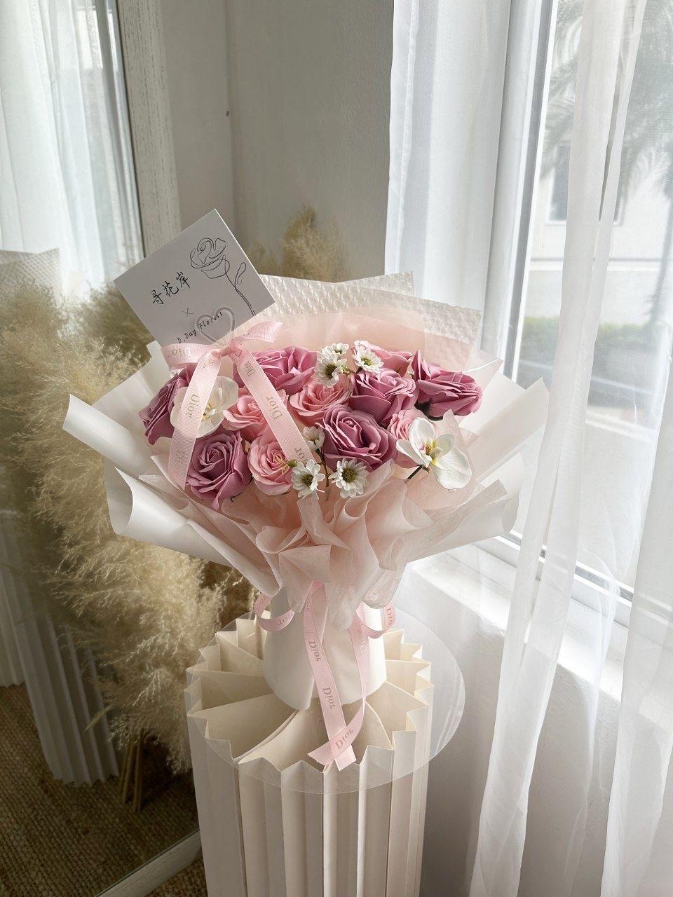 (S17)Mix soap flower bouquet