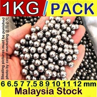 1kg Pack 6mm 6.5mm 7mm 7.5mm 8mm 9mm 10mm 11mm 12mm Steel Ball Bearing Multisize High Precision Steel Ball Malaysia Stock