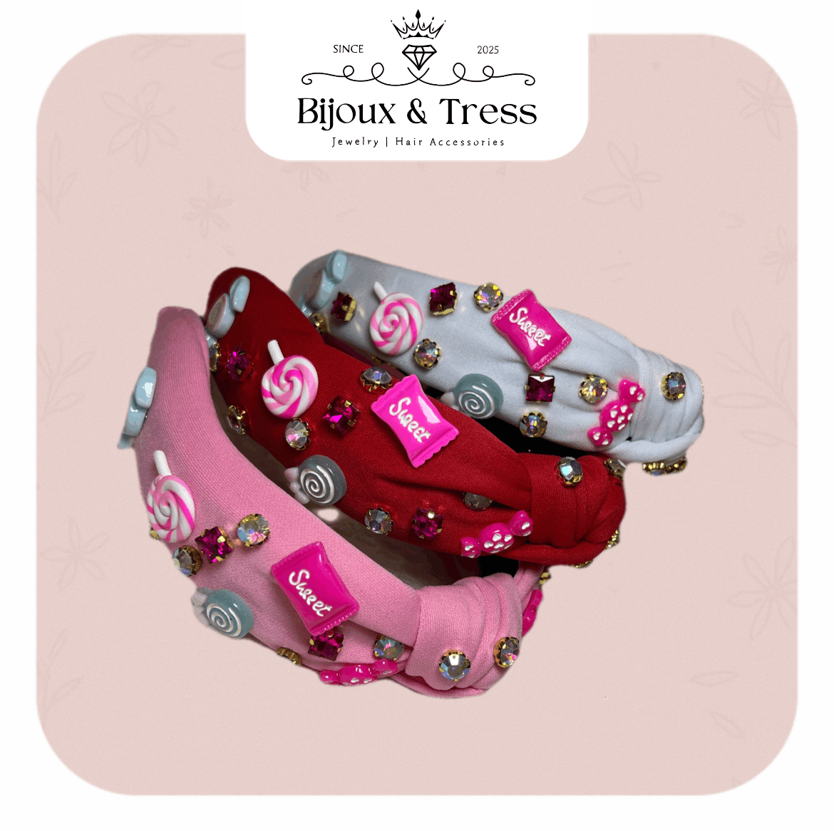 Candy Cha Embellished Headbands
