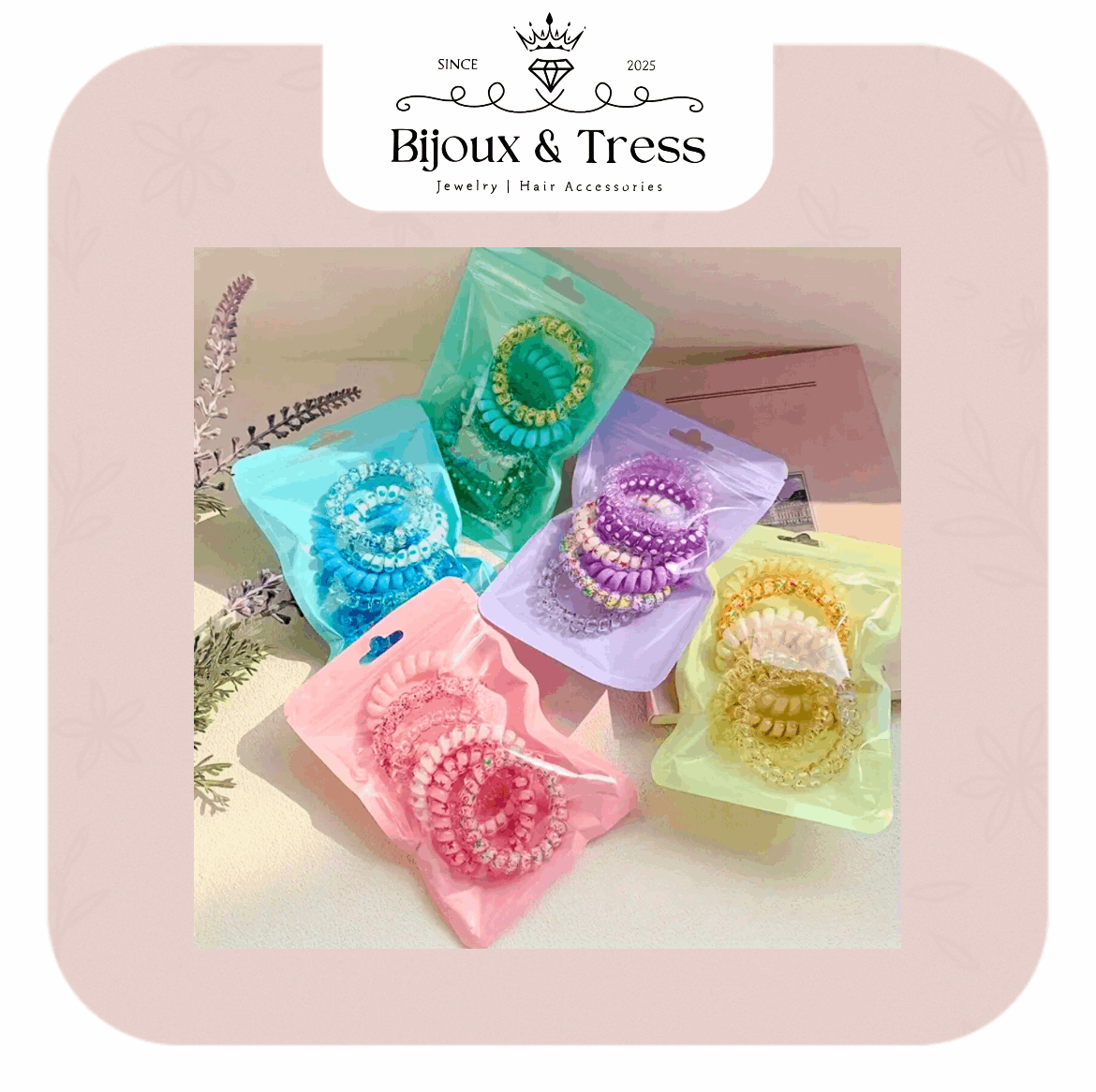 Fashionable Candy-Colored Elastic Hair Tie