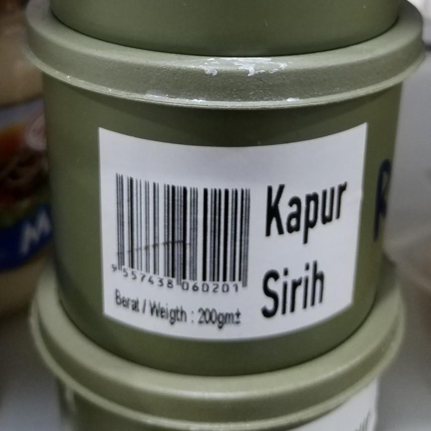 Kapur sirih 200g//水性食用石膏200克