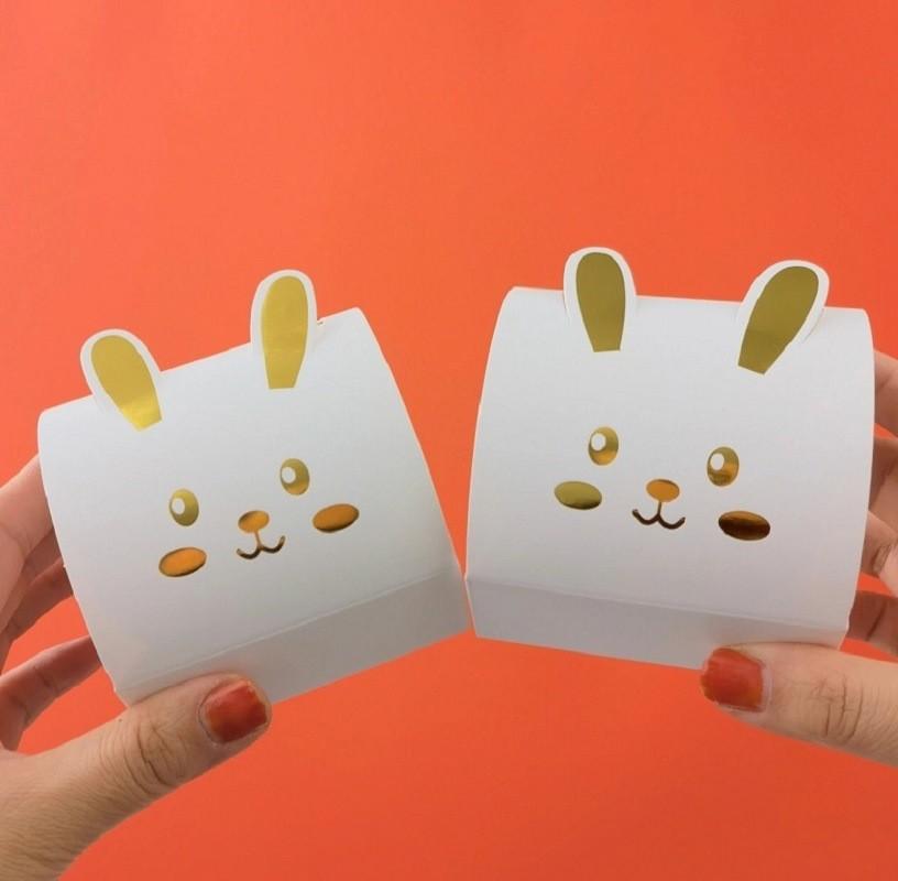 Single Rabbit Mooncake Box 125g//单个 兔子月饼盒 125g