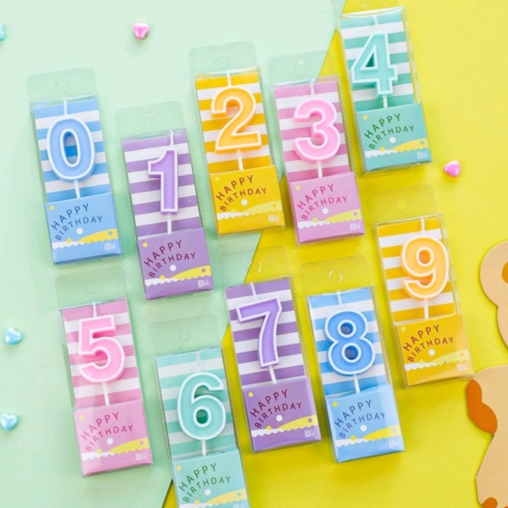 Candle Colour Candy Numbering No.8//蜡烛号码糖果色-8号