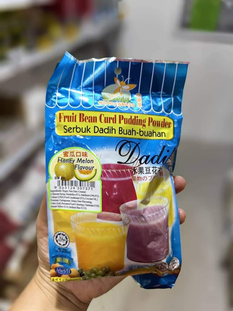 HG Dadih FRUIT BEANCURD PUDDING POWDER 310G-Honey Melon//水果豆花布丁粉-蜜瓜口味 310g