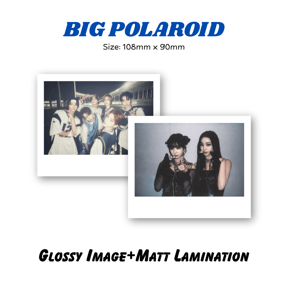 Big Polaroid (Glossy Photo+Card Matt Lamination)  | 大张拍立得 (照片亮面+哑膜卡)