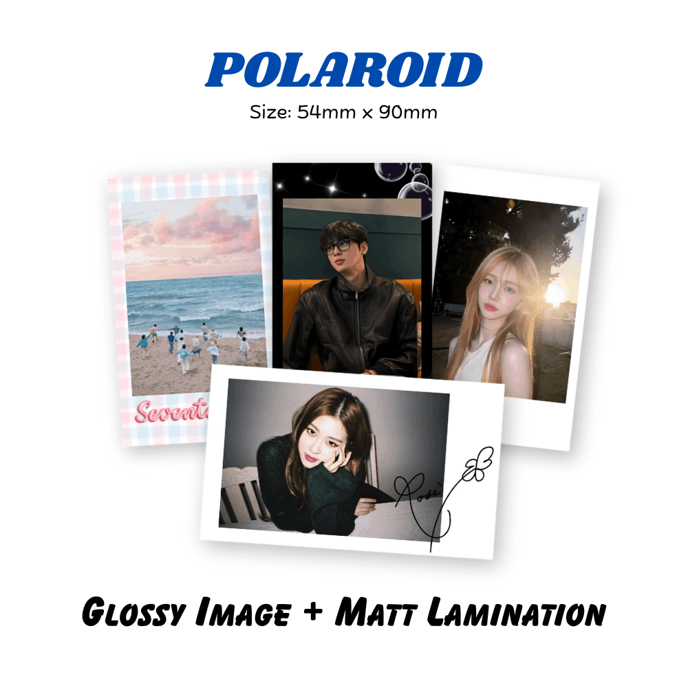 Polaroid (Glossy Photo+Card Matt Lamination)  | 拍立得 (照片亮面+哑膜卡)
