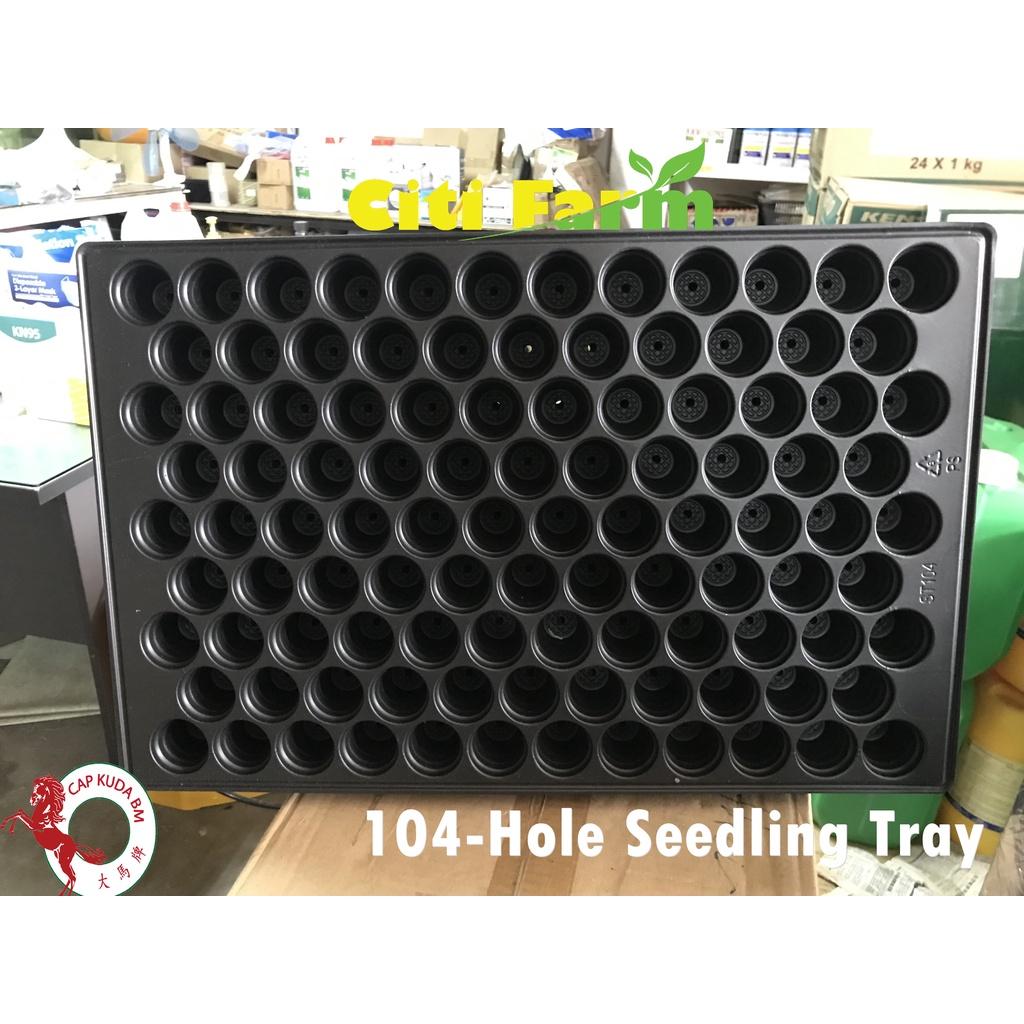 +104-Hole Seedling Tray Semaian Plastic Nursery Seed Germination City Farm