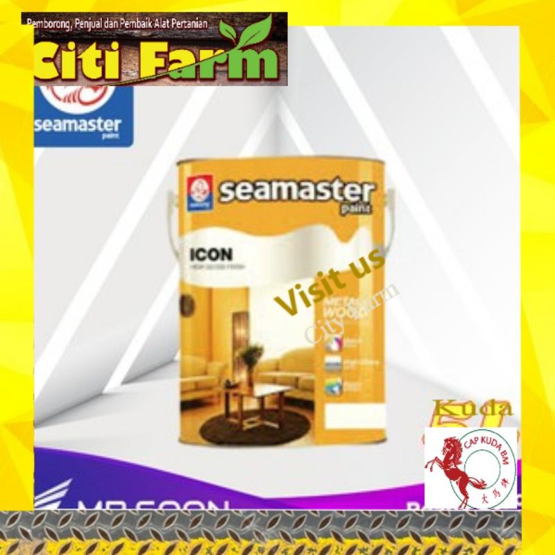 +5 Litre cat besi cat kayu | 5L Seamaster Icon High Gloss Finish Paint for Wood & Metal Citi Far