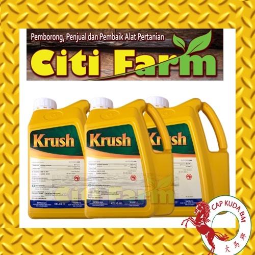 KRUSH 4L Glyphosate-potassium 48.7% Herbicide Racun Rumput Citi Farm
