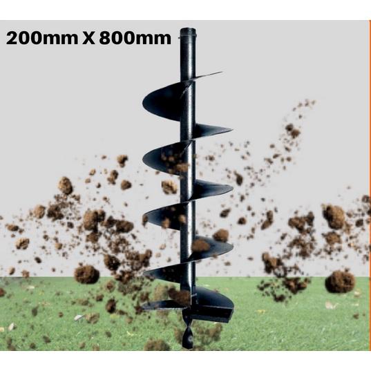 +Mata auger drill tanah korek lubang mesin engine/ Auger DRILL bit Ground Fence Post Hole Drilling Plant