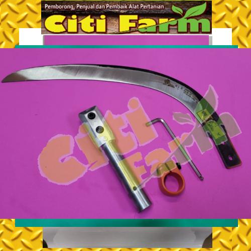 KLS LONG Blade Sabit Sawit Panjang SIAP GOSOK ASAH/ Problade set (Upgrade Palm king kls blade) Sickle proset citi Farm