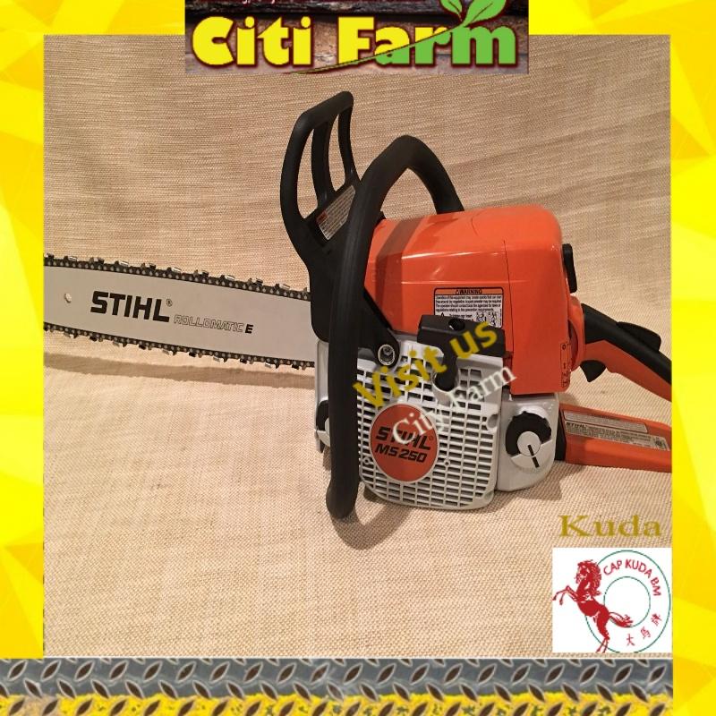 STIHL MS250 chainsaw with 18"/20" GUIDE BAR & CHAIN saw (Original Germany) Citi Farm Agro