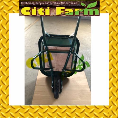 Heavy Duty Wheel Barrow Steel  (Green) | Kereta Sorong Tolak (Hijau Papan) 青Citi Farm