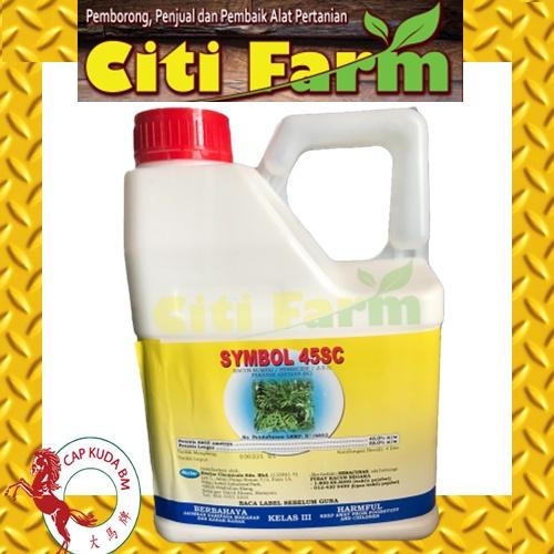 +4L SYMBOL 45SC Susu (Sama Dengan Amepax Farmspect 500 Ametrex Amfine)/ Ametryn 45% Rumput/Rumpai ladang kebun sambal