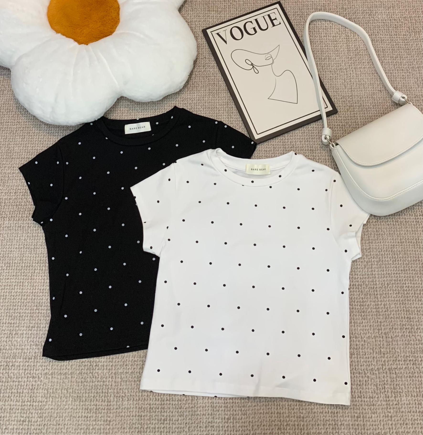 TS003 可爱波点上衣