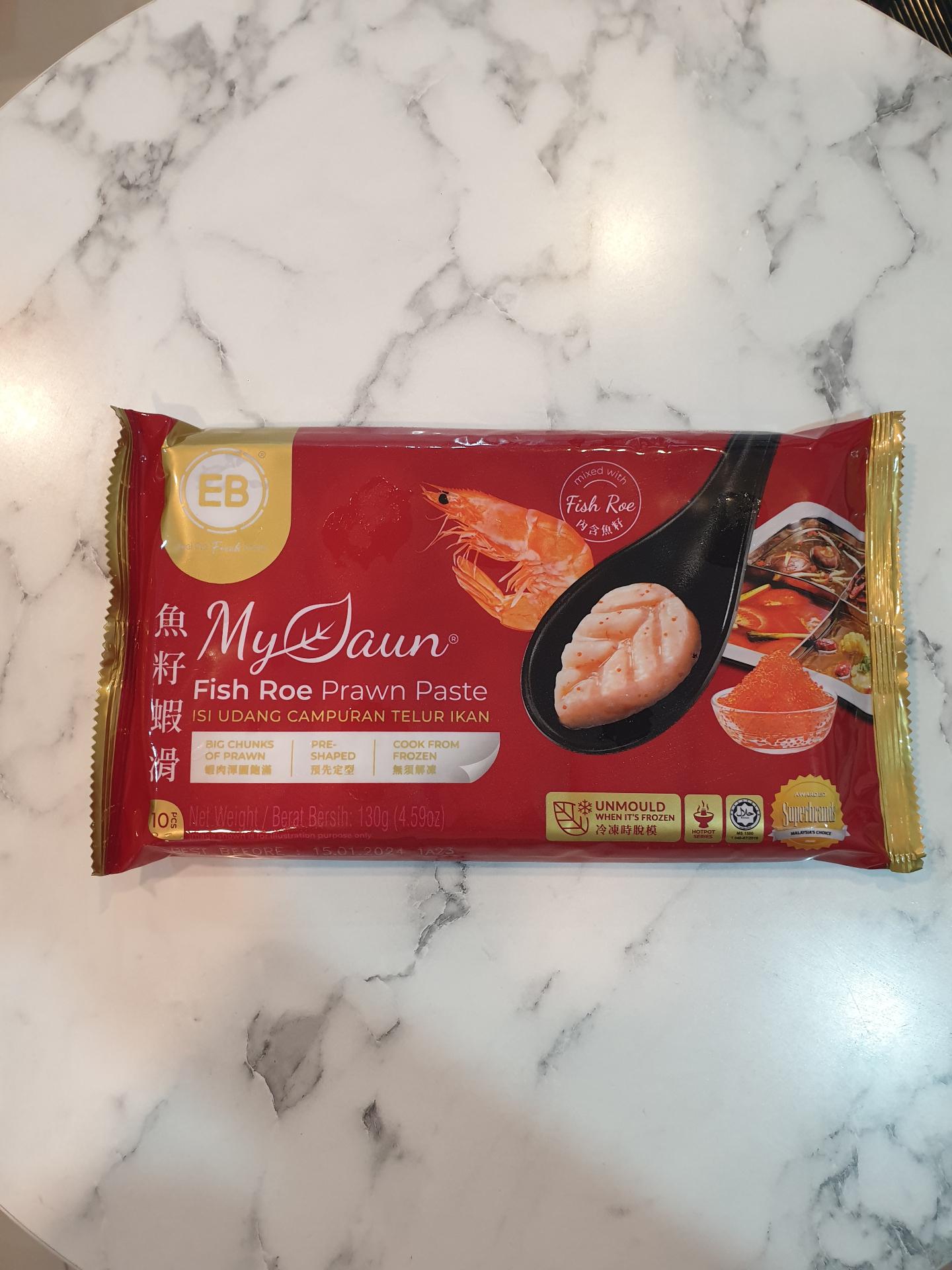 EB FISH ROE PRAWN PASTE small leaf  130gm