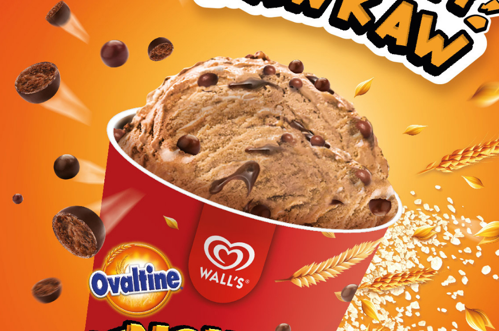 WALLS TUB OVALTINE CRUNCHYCHOC 750ML (455G)