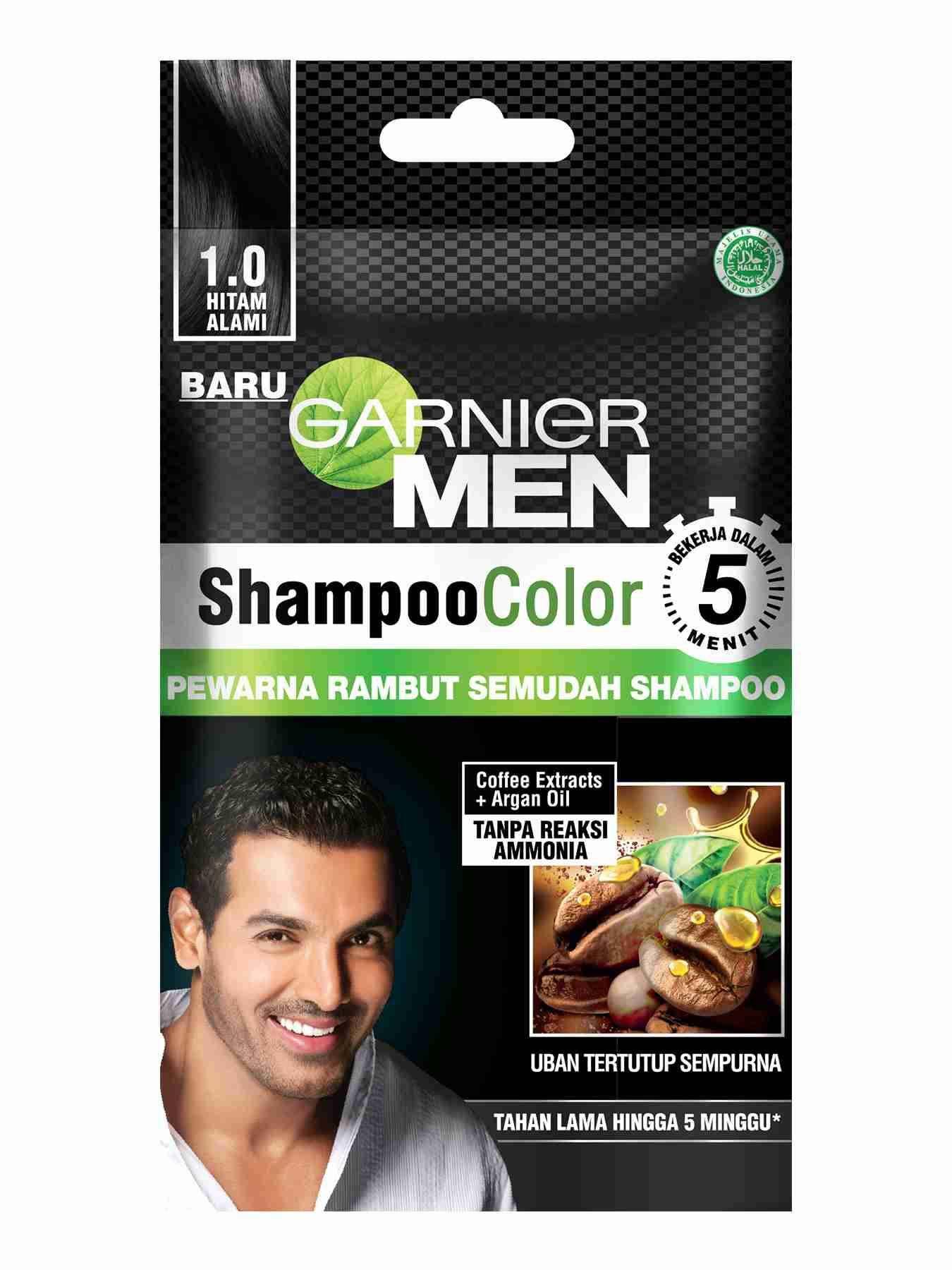 GRN MEN SHAMPOO COLOR SH1 INDO BLACK - 8901526578504