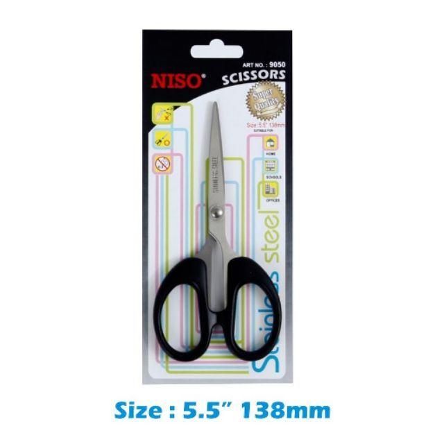 NISO STAINLESS STEEL SCISSORS 5.5" X 138MM NS9050 - 9555535000779
