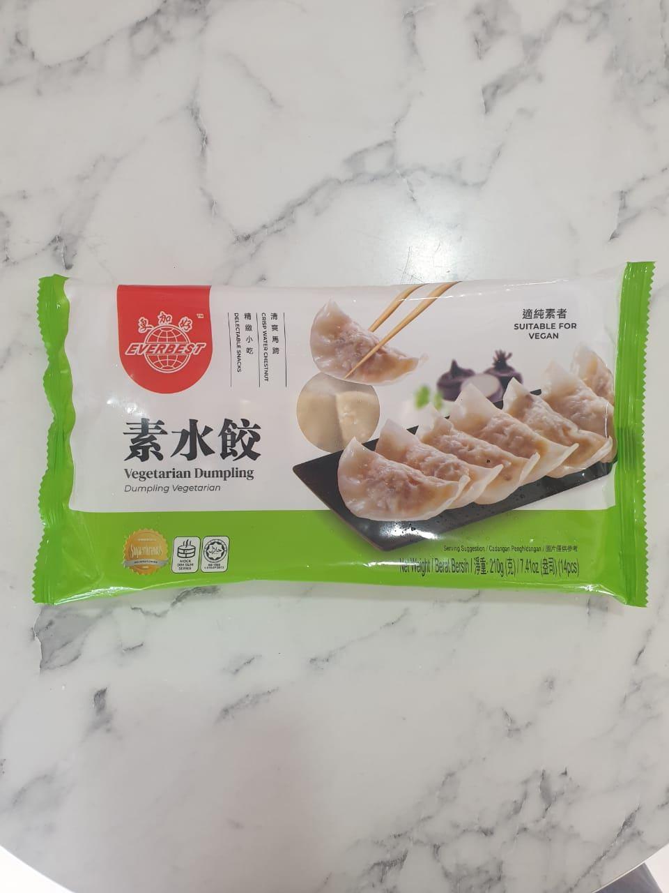 EV VEG DUMPLING 210G 14PCS 水饺 - 9555572400501