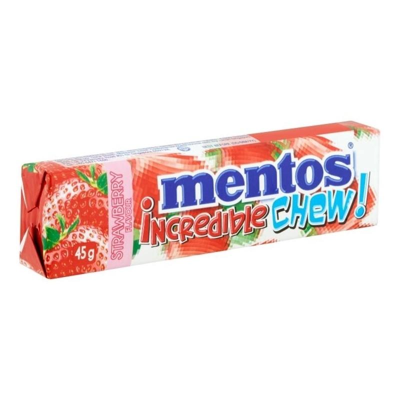 Mentos incredible chew - strawberry 45g