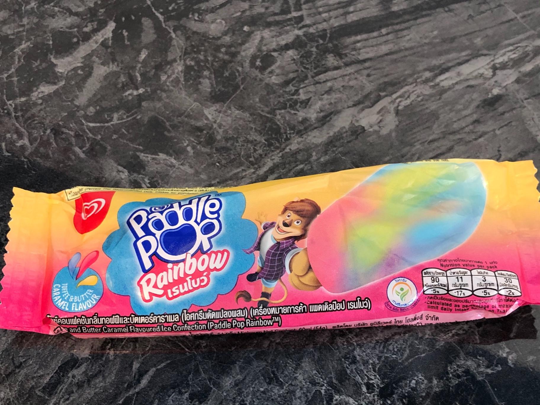 Walls Paddle pop Rainbow