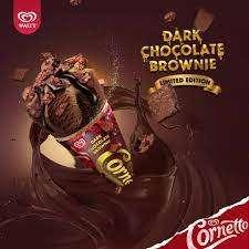 WALLS CORNETTO DARK CHOC BROWNIE 107ML