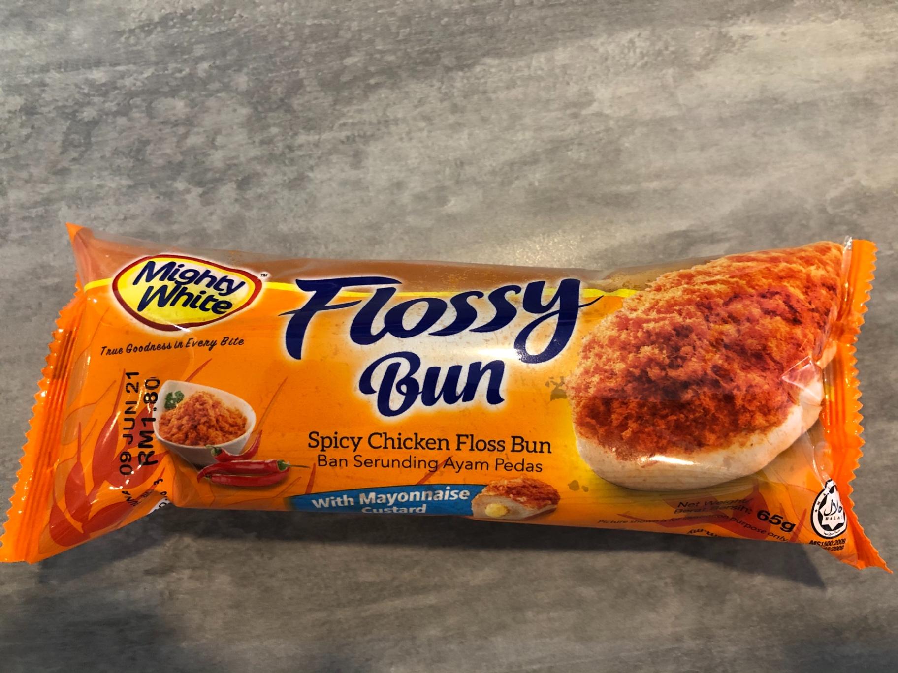 Mighty white Flossy bun 65g - 9556996288027