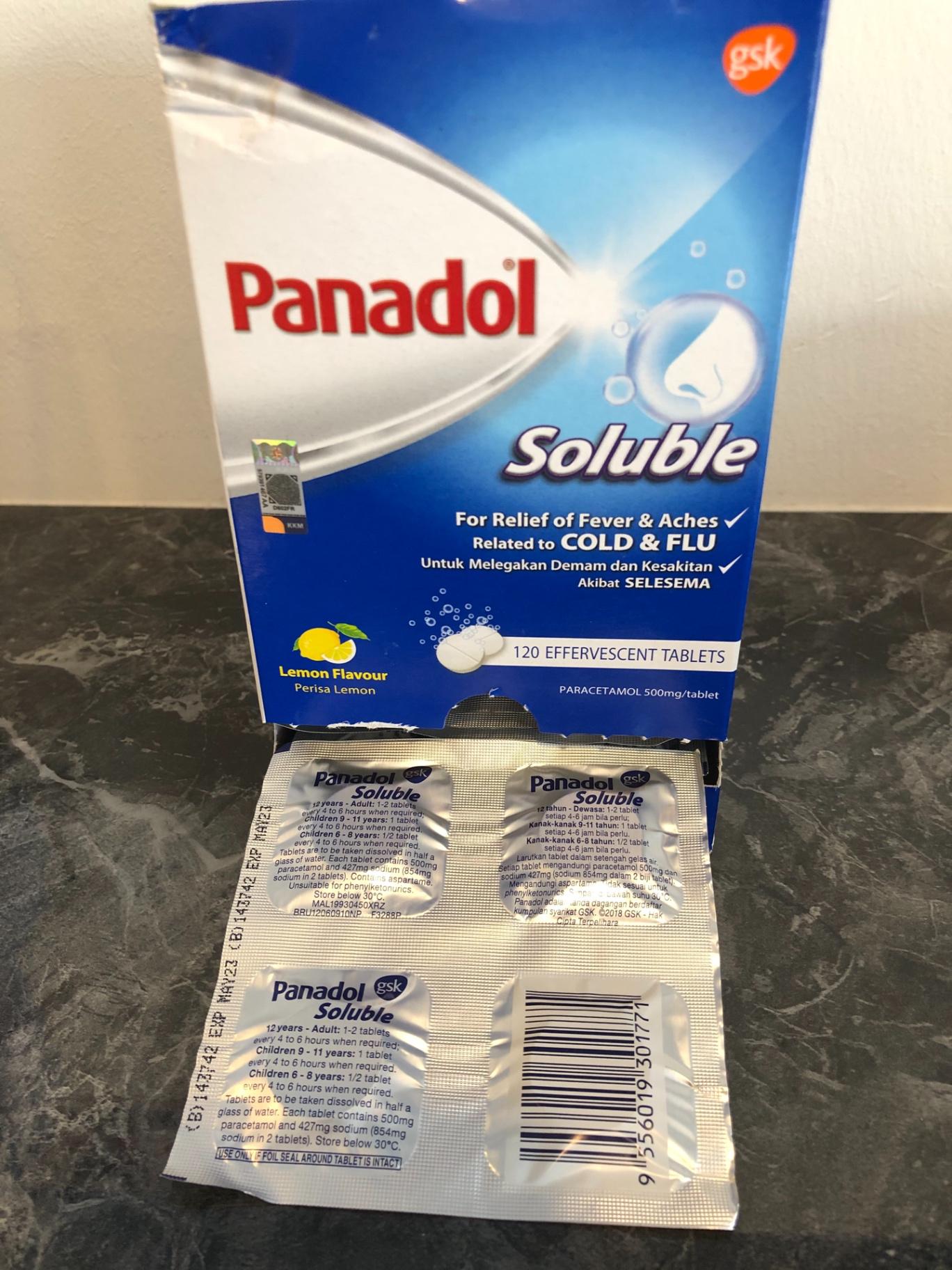 Panadol soluble paracetamol 500mg